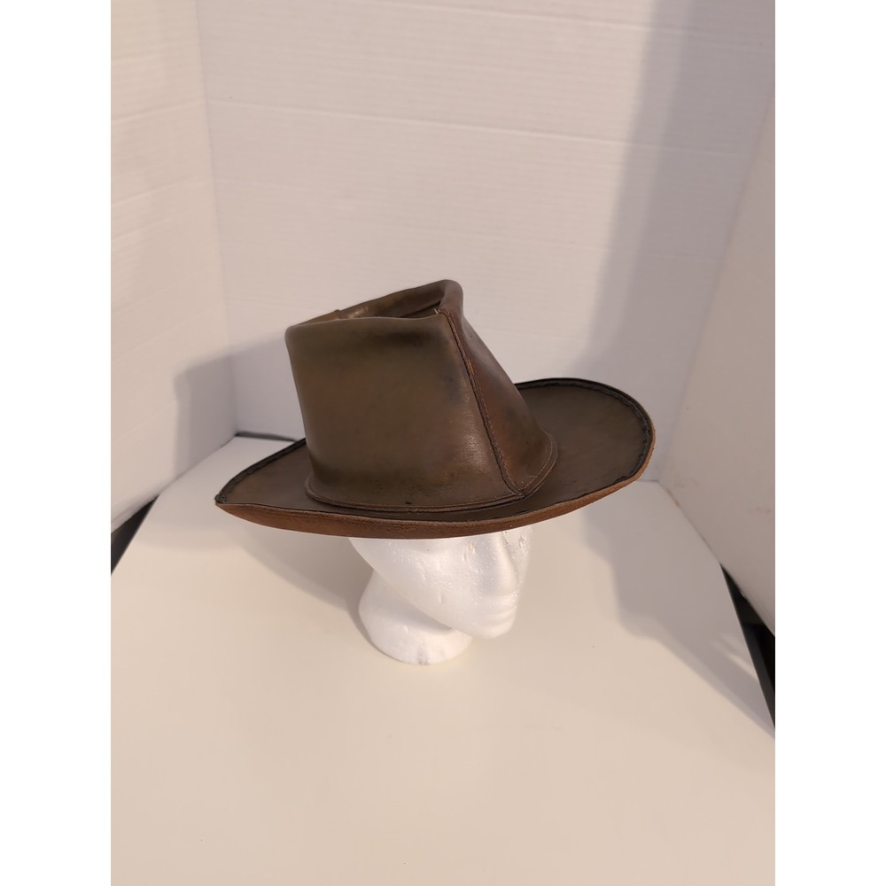 Skully by Hemschel St Louis Leather‎ Hat Brown Mens Western Medium